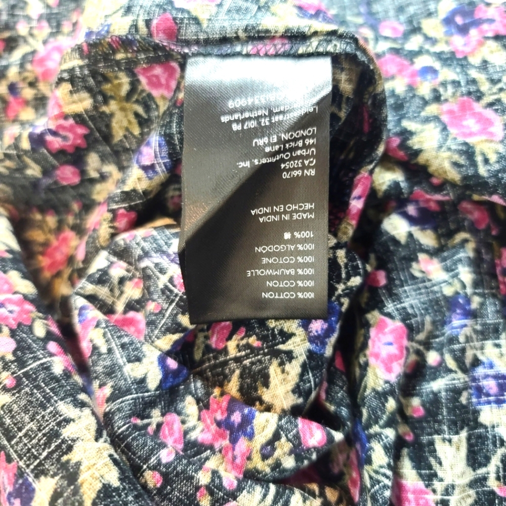FREE PEOPLE Meant To Be Floral Print Prairie Cottagecore Boho Blouse Top - Picture 6 of 10